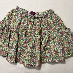 J. Crew Floral Skirt with Pink and Green Accents